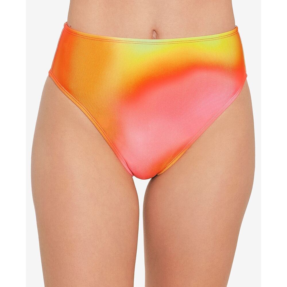 Salt + Cove Printed High-Waist Bikini Bottoms Water Colors Ombre NWT Size Medium